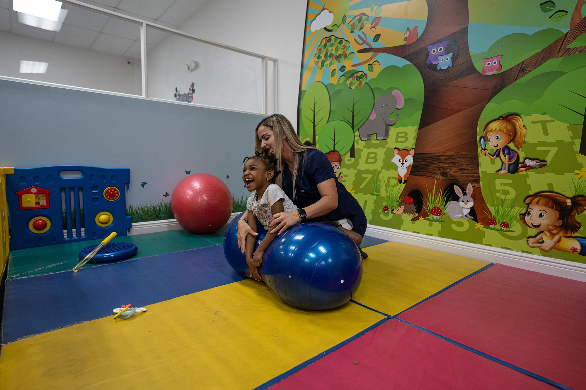 Therapist with child